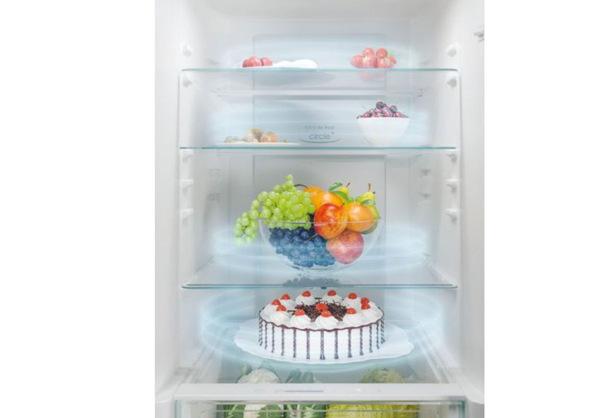 Το εσωτερικό του ψυγείου με κυκλικό airflow.